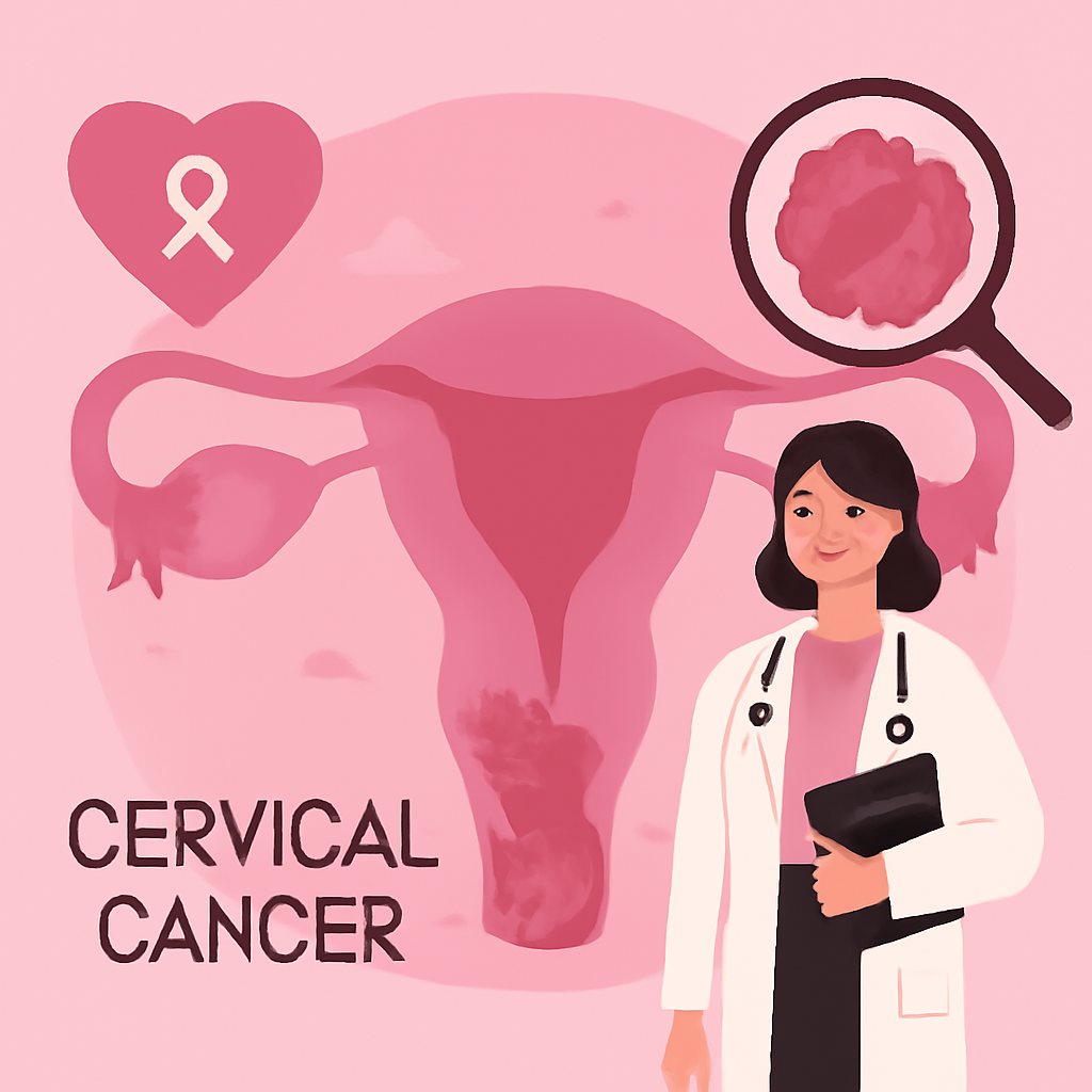 Cervical cancer illustration
